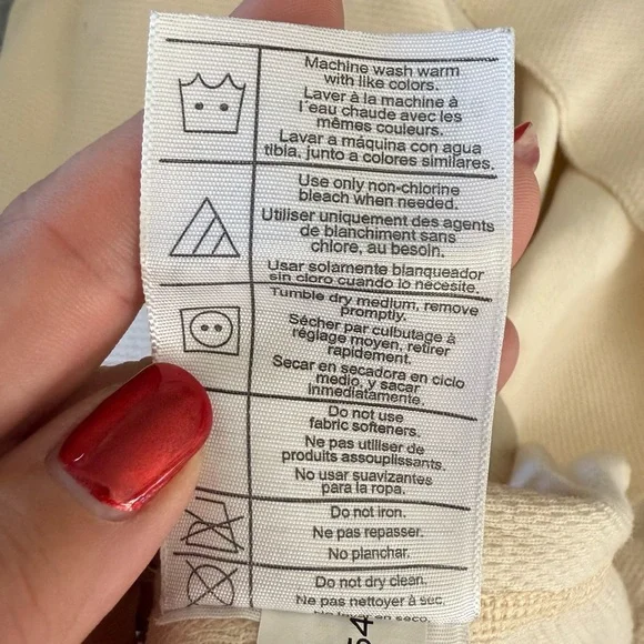 Carhartt Cream Crewneck Sweater Knit Casual 2XL Neutral - Picture 6 of 6